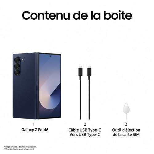 SAMSUNG GALAXY Z FOLD 6 DUOS 5G NEUF NON RECONDITIONNÉ